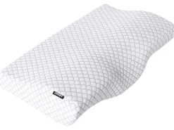Cuscino da letto ELGON Basso Schiuma memory 30 x 50 cm Bianco