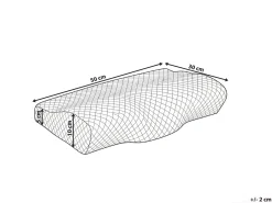 Cuscino da letto ELGON Basso Schiuma memory 30 x 50 cm Bianco