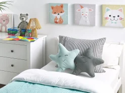 Cuscino decorativo BHOPAL Cotone 40 x 40 cm Grigio Stella