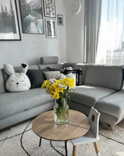 Cuscino decorativo KANPUR Cotone 53 x 43 cm Bianco Lepre