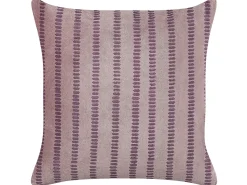 Cuscino decorativo AGAPANTHUS Velluto 45 x 45 cm Rosa A strisce