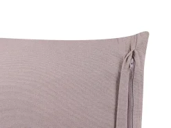 Cuscino decorativo AGAPANTHUS Velluto 45 x 45 cm Rosa A strisce