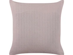 Cuscino decorativo AGAPANTHUS Velluto 45 x 45 cm Rosa A strisce
