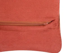 Cuscino decorativo AKKOY Cotone 45 x 45 cm Arancione Trama geometrica