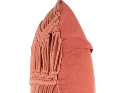 Cuscino decorativo AKKOY Cotone 45 x 45 cm Arancione Trama geometrica