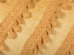 Cuscino decorativo AYROOR 30 x 50 cm Senape Trama geometrica