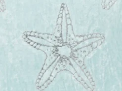 Cuscino decorativo CERAMIUM Velluto 45 x 45 cm Azzurro Trama floreale