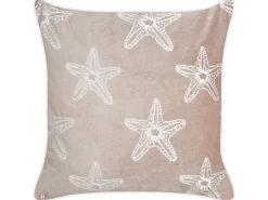 Cuscino decorativo CERAMIUM Velluto 45 x 45 cm Rosa pastello Trama floreale