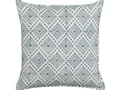 Cuscino decorativo CORDATA Cotone 45 x 45 cm Blu Trama orientale