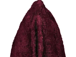 Cuscino decorativo PILEA Finta pelliccia 45 x 45 cm Bordeaux Tinta unita