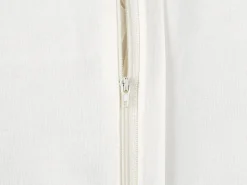 Cuscino decorativo ROCKWEED Cotone 45 x 45 cm Bianco Trama floreale