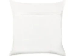 Cuscino decorativo ROCKWEED Cotone 45 x 45 cm Bianco Trama floreale