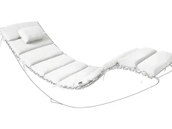 Cuscino per sdraio BRESCIA PREMIUM 180 x 60 cm Bianco sporco
