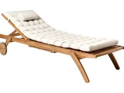 Cuscino per sdraio CESANA PREMIUM 192 x 56 cm Beige chiaro