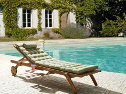 Cuscino per sdraio CESANA PREMIUM 192 x 56 cm Verde chiaro