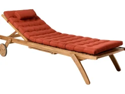 Cuscino per sdraio CESANA PREMIUM 192 x 56 cm Rosso