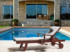 Cuscino per sdraio TOSCANA/JAVA/AMANTEA PREMIUM 189 x 58 cm Grigio chiaro