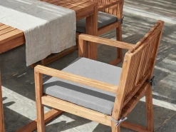 Cuscino per sedia SASSARI PREMIUM 46 x 46 cm Grigio chiaro