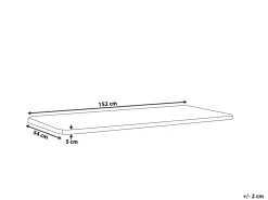 Cuscino per sedile a panca VIVARA 152 x 54 cm Beige