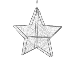 Decorazione da appendere all'aperto LED KURULA Stella 58 cm Argento