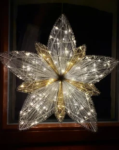 Decorazione da appendere all'aperto LED HOFSOS Stella 50 cm Argento