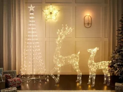 Decorazione da appendere all'aperto LED HOFSOS Stella 50 cm Argento