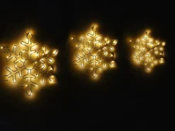 Decorazione da appendere all'aperto LED LOHELA Fiocco di neve 30/39/50 cm Argento
