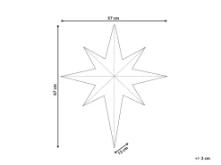 Decorazione da appendere all'aperto LED OSMA Stella 67 cm Bianco