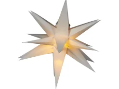 Decorazione da appendere LED BHAGIRATHI Stella 44 cm Bianco sporco