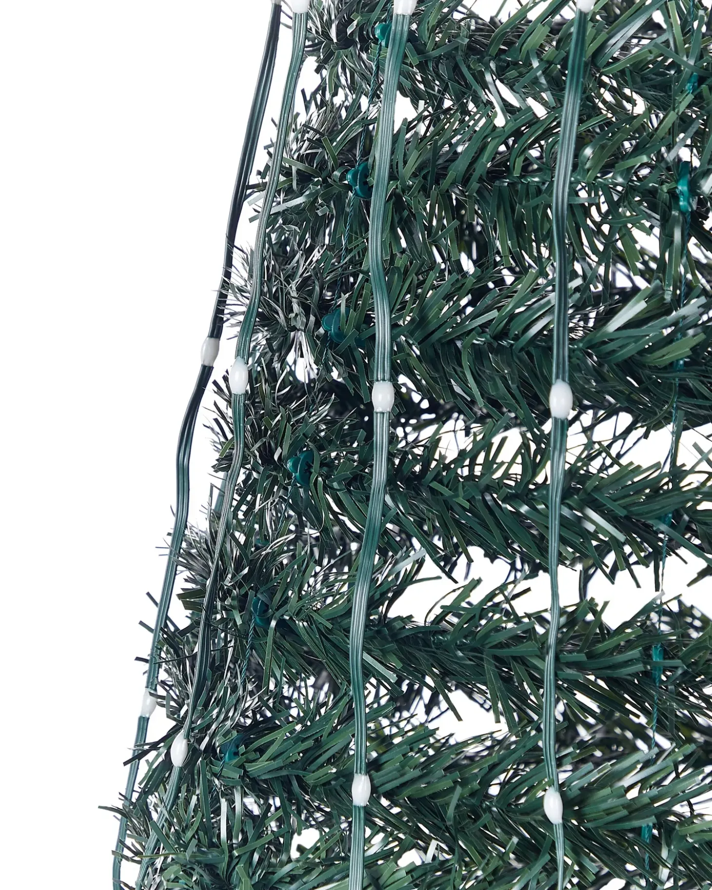 Decorazione natalizia a pavimento Smart LED con App SAARLOQ Albero di Natale 160 cm Verde