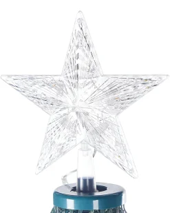Decorazione natalizia a pavimento Smart LED con App SAARLOQ Albero di Natale 160 cm Verde