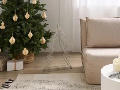 Decorazione per esterni LED AKERAN Albero di Natale 60 cm Argento