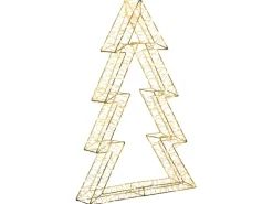 Decorazione per esterni LED AKERAN Albero di Natale 60 cm Argento