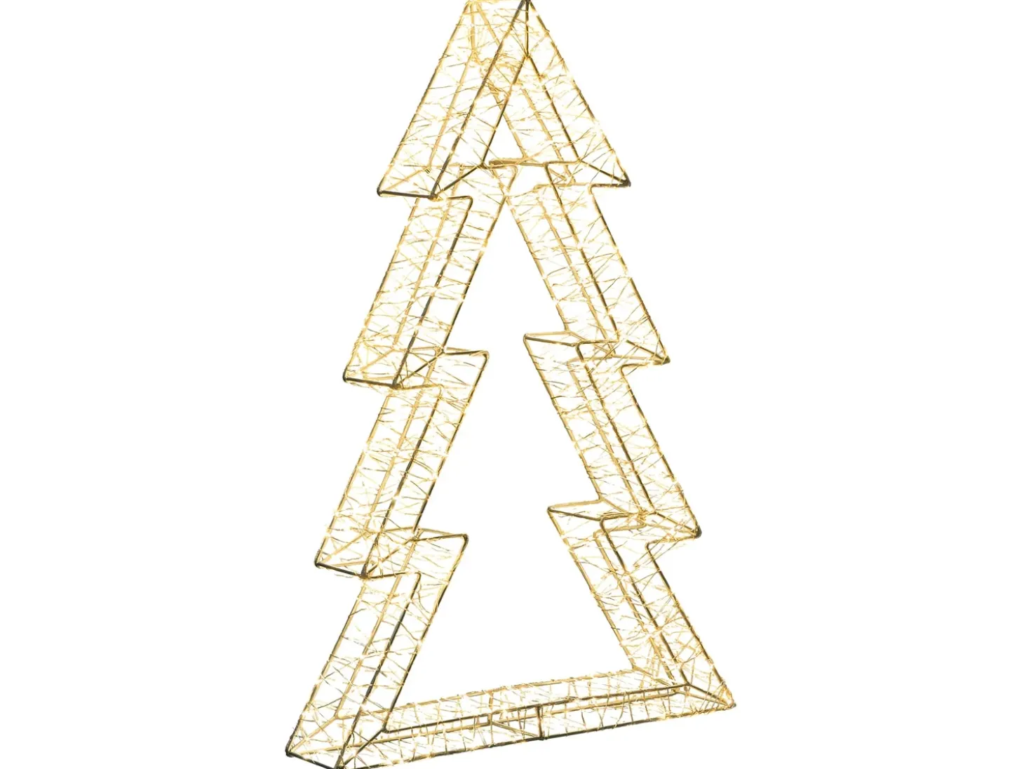 Decorazione per esterni LED AKERAN Albero di Natale 60 cm Argento