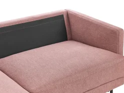 Divano angolare 2 posti BREDA Tessuto Rosa Lato destro