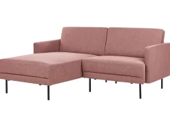 Divano angolare 2 posti BREDA Tessuto Rosa Lato destro