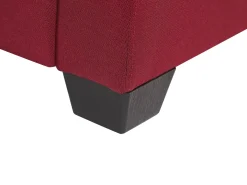 Divano angolare 3 posti VIKNA Tessuto Rosso scuro Lato destro