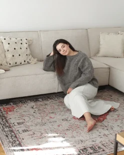 Divano letto angolare 3 posti ROMEDAL Tessuto Beige Lato Sinistro