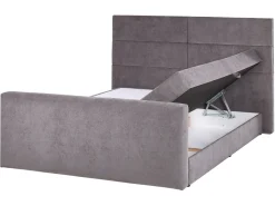 Divano letto con contenitore Tessuto ARISTOCRAT 160 x 200 cm Tortora