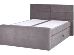Divano letto con contenitore Tessuto ARISTOCRAT 160 x 200 cm Tortora