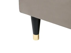 Divano letto con contenitore Velluto DAME 180 x 200 cm Tortora
