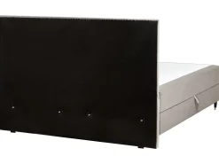 Divano letto con contenitore Velluto DAME 180 x 200 cm Tortora
