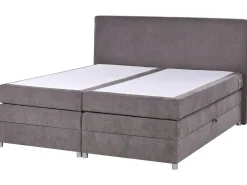 Divano letto con contenitore Tessuto MINISTER 180 x 200 cm Tortora