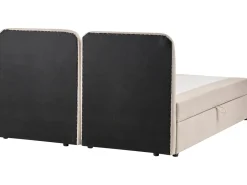 Divano letto con contenitore Tessuto CHANCELLOR 180 x 200 cm Beige chiaro