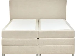 Divano letto con contenitore Tessuto MINISTER 180 x 200 cm Beige chiaro