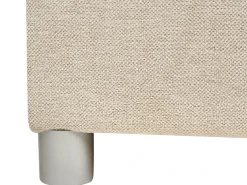Divano letto con contenitore Tessuto MINISTER 180 x 200 cm Beige chiaro