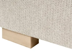 Divano letto con contenitore Tessuto MAJOR 180 x 200 cm Beige chiaro