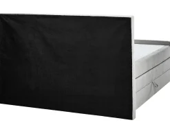 Divano letto con contenitore Tessuto ARISTOCRAT 160 x 200 cm Grigio chiaro
