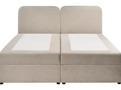 Divano letto con contenitore Tessuto CHANCELLOR 180 x 200 cm Tortora