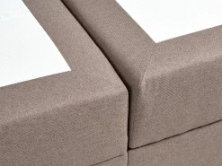 Divano letto con contenitore Tessuto BARONET 180 x 200 cm Tortora